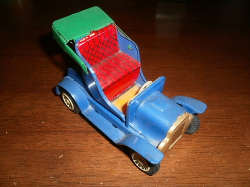 Blechauto oldtimer blau - oldtimer,