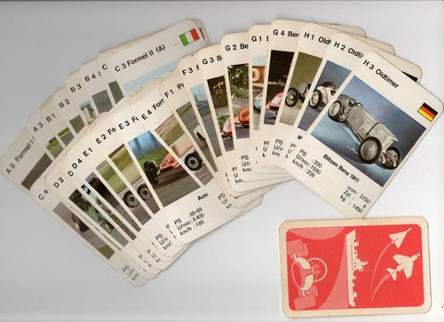 Altes auto quartett oldtimer - auto,